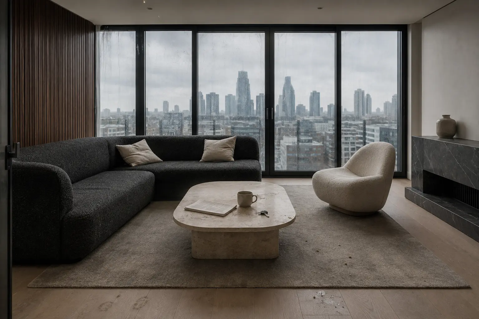 Luxury London penthouse before professional cleaning